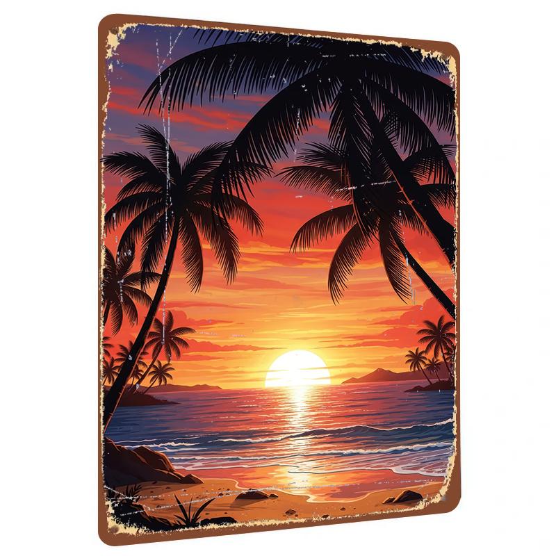 Tropical Sunset Coconut Tree Beach Metal Wall Art Home Decor Living Room Bedroom Modern Hanging Painting 20x30cm(7.8x11.8inch)
Tropical Sunset Coconut Tree Beach Metal Wall Art Home Decor Living Room Bedroom Modern Hanging Painting 20x30cm(7.8x11.8inch)