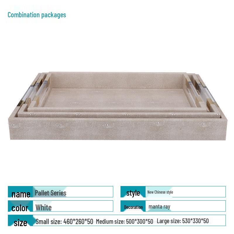 Chinese Leather Rectangular Tray for Restaurant, Hotel, Cafe, and Home Display Small 400*290*50 білий
Chinese Leather Rectangular Tray for Restaurant, Hotel, Cafe, and Home Display Small 400*290*50 білий
