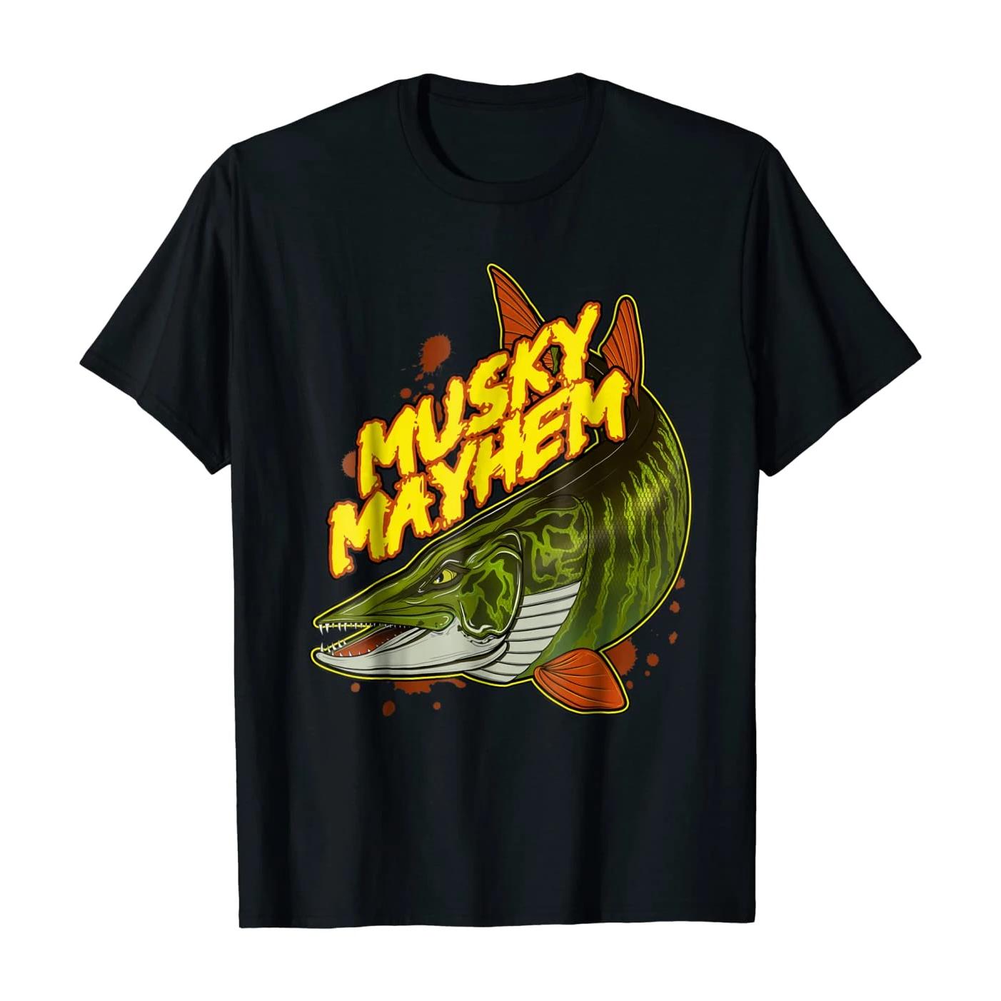 Musky Mayhem. Funny Fishing Angler Gift T Shirt. Short Sleeve 100% Cotton Casual T-shirts Loose Top Size S-3XL 4XL
Musky Mayhem. Funny Fishing Angler Gift T Shirt. Short Sleeve 100% Cotton Casual T-shirts Loose Top Size S-3XL 4XL