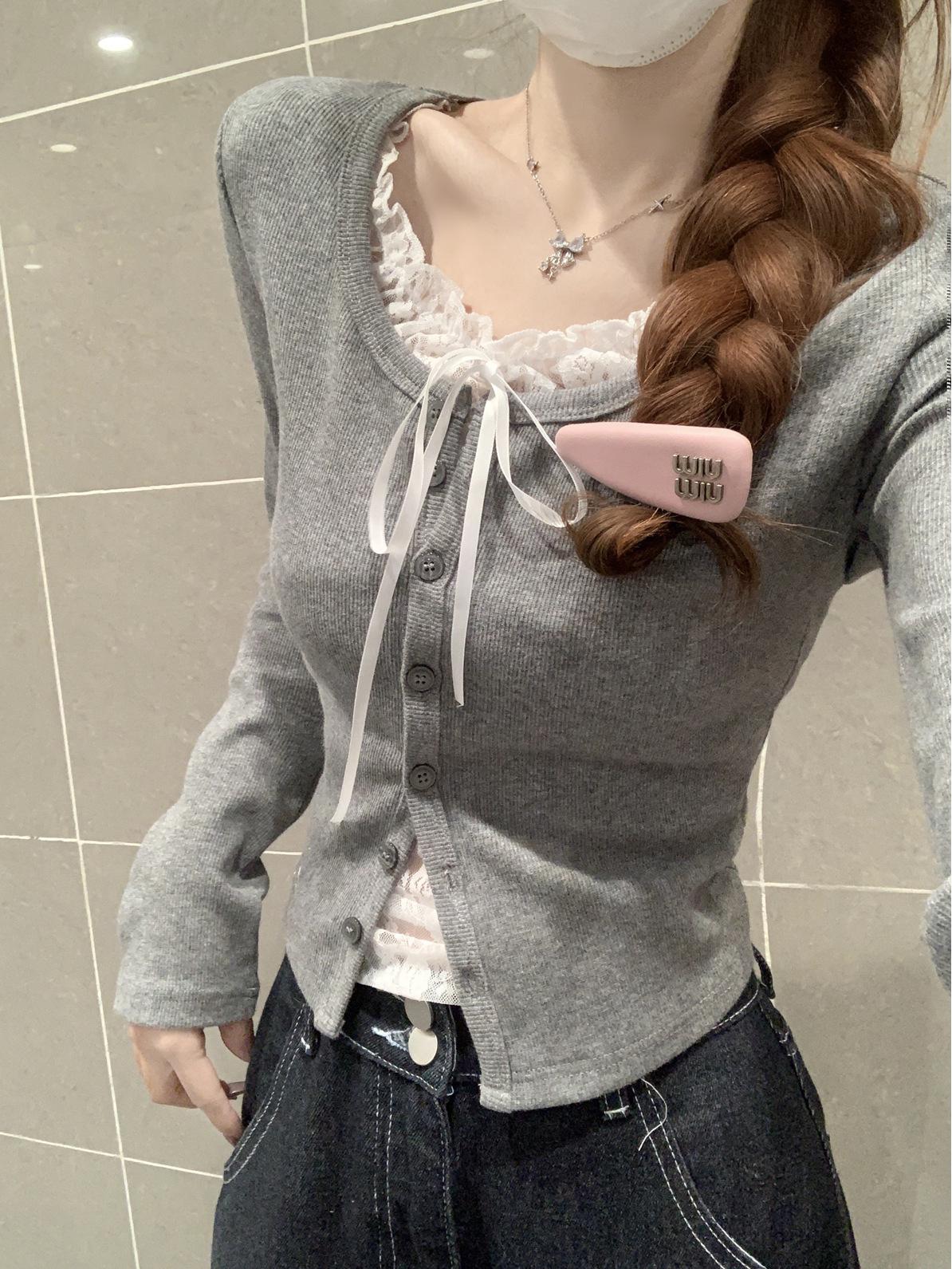 Niche 2025 Pure Desire Lace Patchwork Long Sleeve Layered Women s Top for Autumn Extra Large сірий колір
Niche 2025 Pure Desire Lace Patchwork Long Sleeve Layered Women s Top for Autumn Extra Large сірий колір