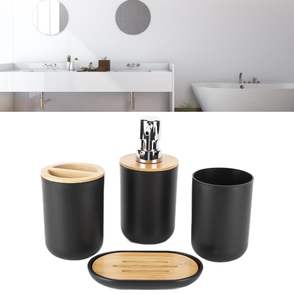 Black White Gray Bathroom Accessory Set 4-Piece Bathroom Supplies Set Toothbrush Cup Set Gift чёрный
Black White Gray Bathroom Accessory Set 4-Piece Bathroom Supplies Set Toothbrush Cup Set Gift чёрный