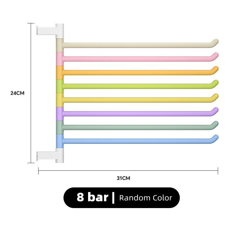 Punch-Free Rotating Multi-bar Towel Bars Wall Mounted Towel Holder Multipurpose Storage Rack Home Kitchen Bathroom Accessories
Punch-Free Rotating Multi-bar Towel Bars Wall Mounted Towel Holder Multipurpose Storage Rack Home Kitchen Bathroom Accessories