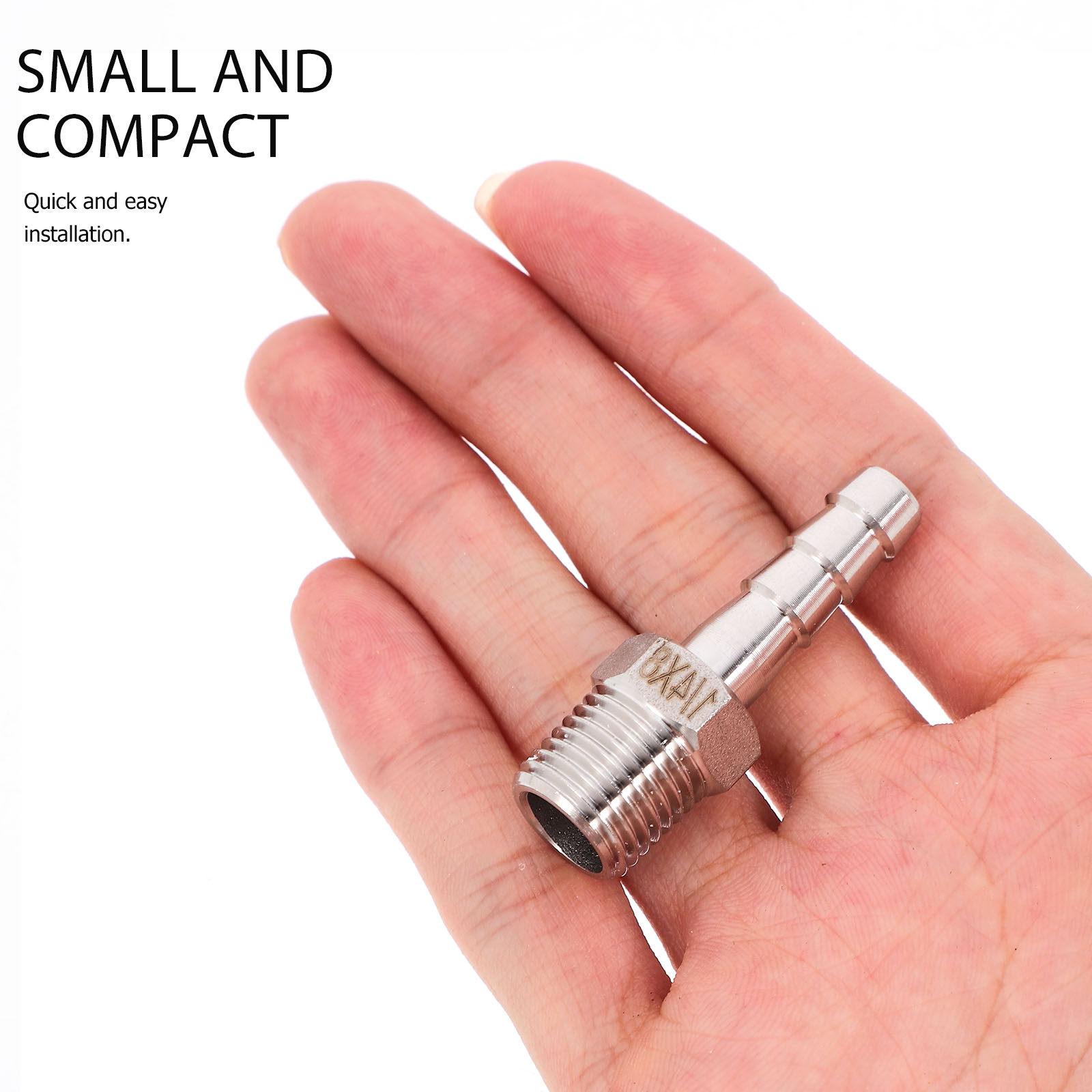 2Pcs Hose Fittings Soft Barb Leak Proof Stainless Steel Gas Connector Npt Male Thread Home Brewing Accessory Hose Fitting 4.1X0.9X0.9CM
2Pcs Hose Fittings Soft Barb Leak Proof Stainless Steel Gas Connector Npt Male Thread Home Brewing Accessory Hose Fitting 4.1X0.9X0.9CM