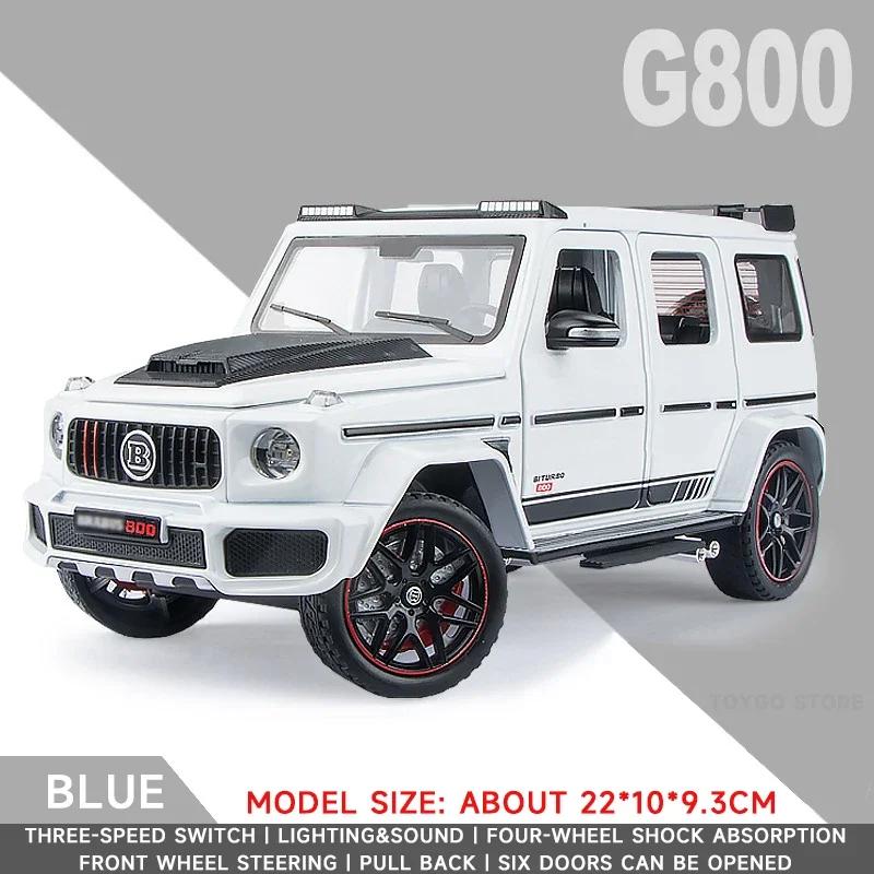 1:24 Mercedes Benz BRABUS G800 Высокая имитация литья под давлением из металлического сплава, модель автомобиля, звук, свет, отступить, коллекция, игрушка в подарок
1:24 Mercedes Benz BRABUS G800 Высокая имитация литья под давлением из металлического сплава, модель автомобиля, звук, свет, отступить, коллекция, игрушка в подарок