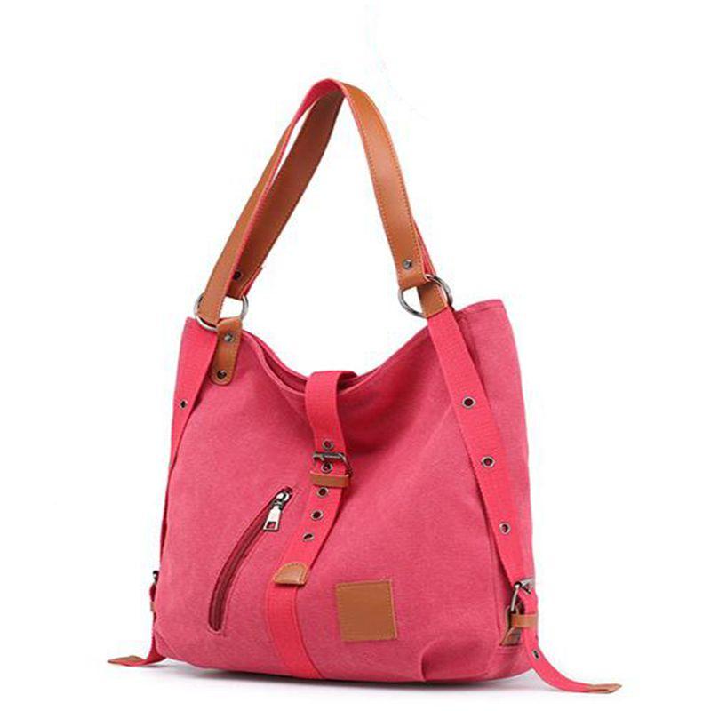 Canvas Ladies Shoulder Tote Bag Backpack Multihandbag Rucksack Designer Women RoseRed
Canvas Ladies Shoulder Tote Bag Backpack Multihandbag Rucksack Designer Women RoseRed