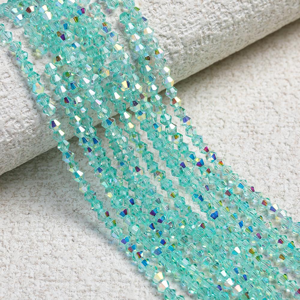 1 Strip 4mm Shiny Crystal Beads Bicone Beads 80pcs Glass Beads Loose Spacer Beads for Bracelet DIY Jewelry Making
1 Strip 4mm Shiny Crystal Beads Bicone Beads 80pcs Glass Beads Loose Spacer Beads for Bracelet DIY Jewelry Making