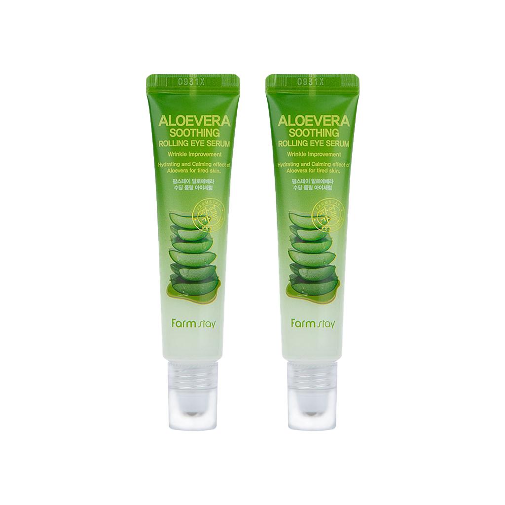 FARM STAY Aloe Vera Успокаивающая сыворотка для век с эффектом роллинга 25 мл (3 варианта) #2PCS
FARM STAY Aloe Vera Успокаивающая сыворотка для век с эффектом роллинга 25 мл (3 варианта) #2PCS