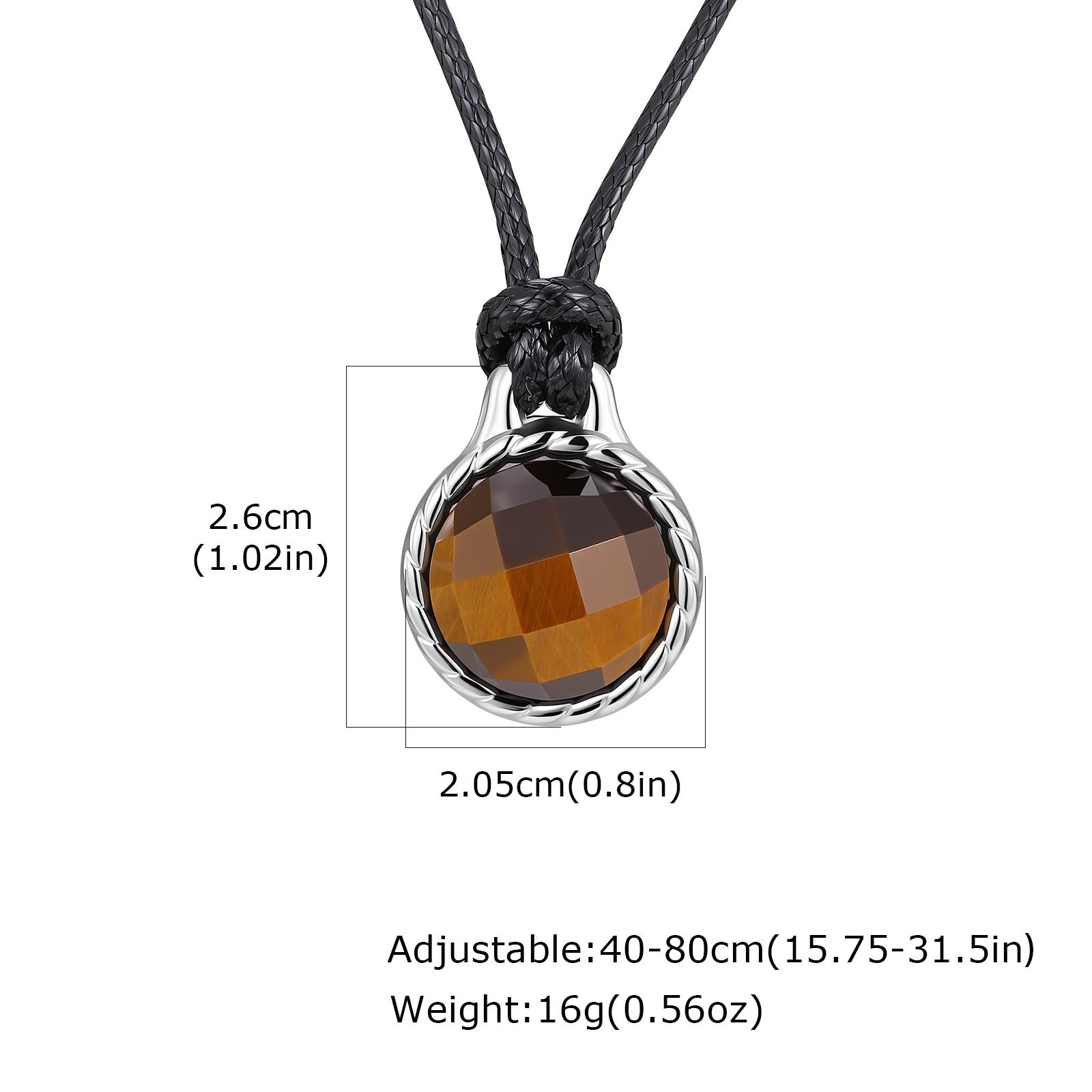 Stylish Vintage Green Natural Stone Tiger Eye Round Pendant Necklace Adjustable Rope Chain Stainless Steel Jewelry for Men Gift
Stylish Vintage Green Natural Stone Tiger Eye Round Pendant Necklace Adjustable Rope Chain Stainless Steel Jewelry for Men Gift
