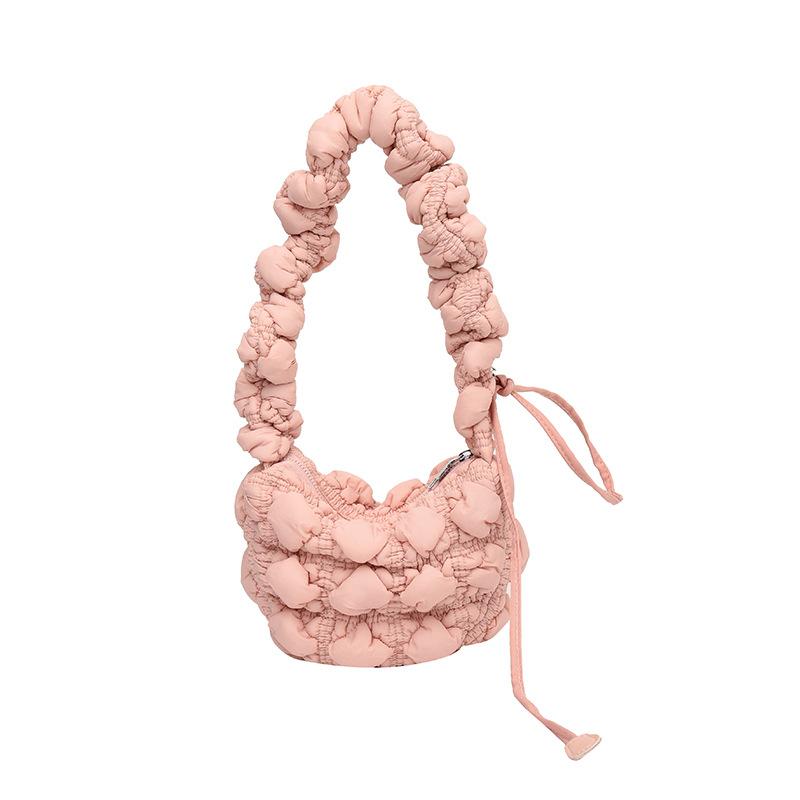 Summer new dumpling bag niche cute wind cloud pleated bag casual simple shoulder messenger bag one size рожевий
Summer new dumpling bag niche cute wind cloud pleated bag casual simple shoulder messenger bag one size рожевий