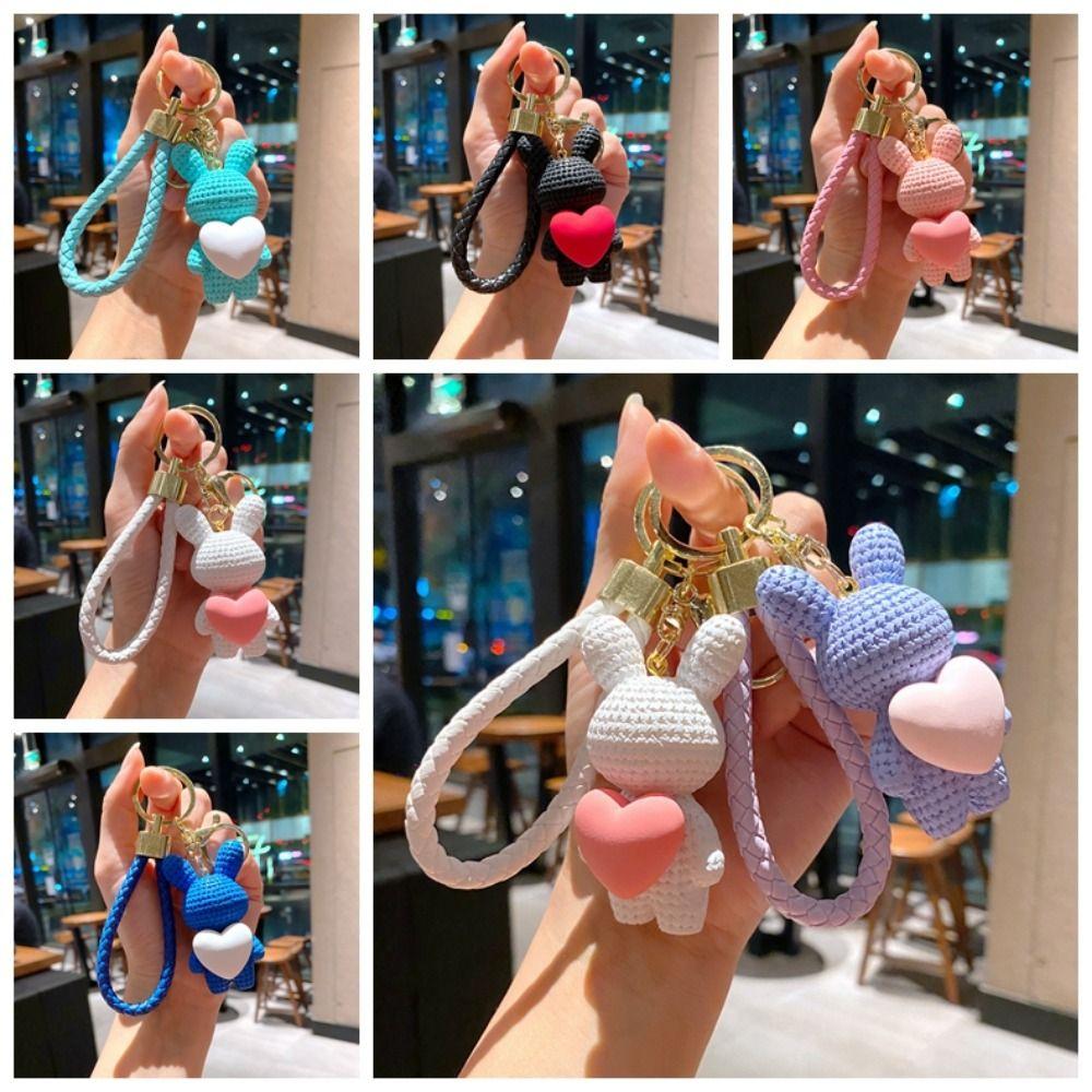 Peach Heart Knitting Rabbit Keyring Resin Resin Chubby Keychain Resin Bunny Keychain Backpack рожевий
Peach Heart Knitting Rabbit Keyring Resin Resin Chubby Keychain Resin Bunny Keychain Backpack рожевий