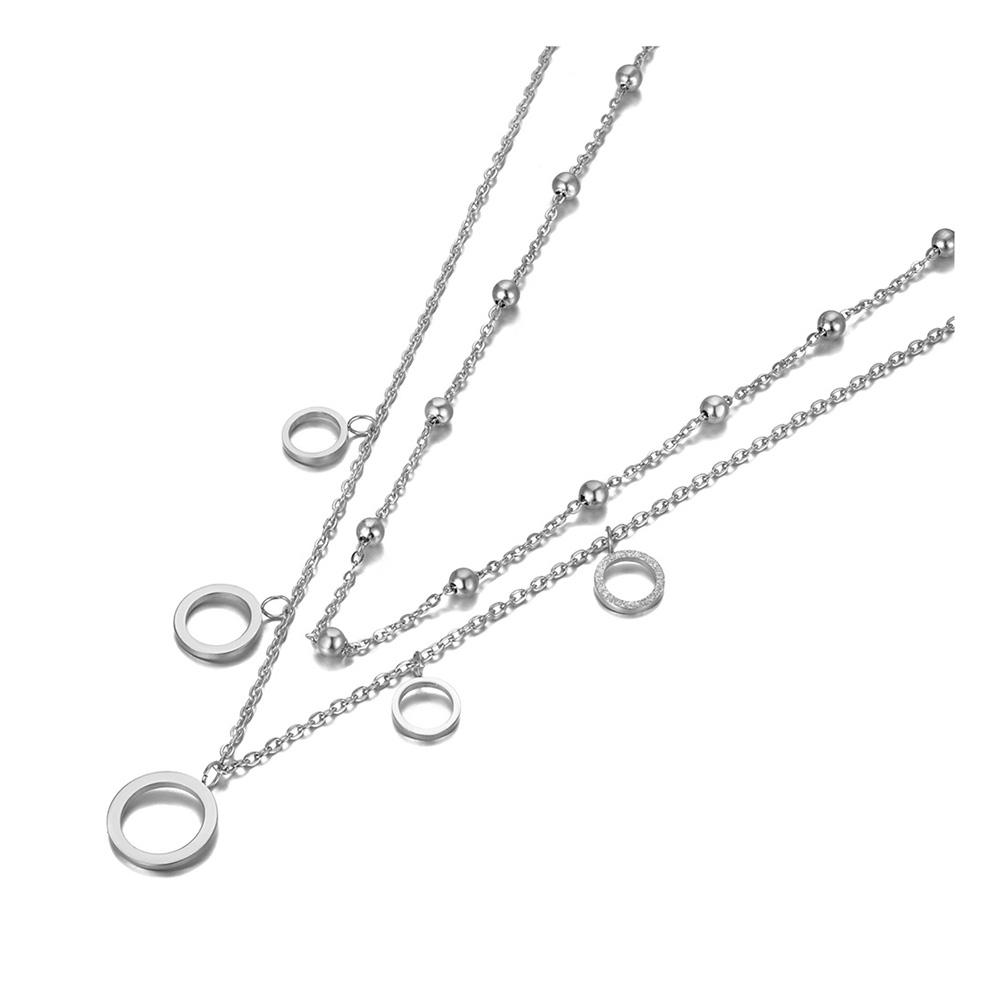 Lokaer Trendy Bohemia Stainless Steel Double-layer Charm Chain Choker Necklace Beach Jewelry Pendant Necklace for Women
Lokaer Trendy Bohemia Stainless Steel Double-layer Charm Chain Choker Necklace Beach Jewelry Pendant Necklace for Women