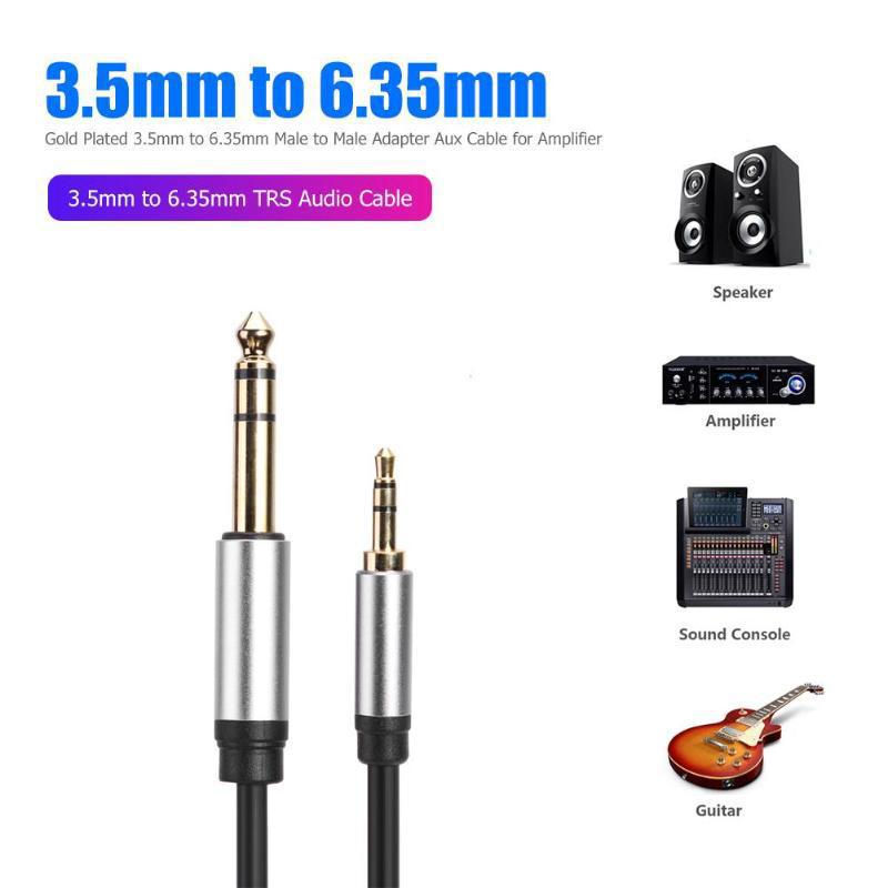 3m 3.5mm to 6.35mm/6.5mm Aux Adapter Cable Male to Male Audio Cord for Mixer Amplifier As Shown A
3m 3.5mm to 6.35mm/6.5mm Aux Adapter Cable Male to Male Audio Cord for Mixer Amplifier As Shown A