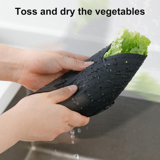 Shockproof Drain Bowl Multi-purpose Silicone Tear Resistant Squeezed Drain Basket for Kitchen чёрный
Shockproof Drain Bowl Multi-purpose Silicone Tear Resistant Squeezed Drain Basket for Kitchen чёрный