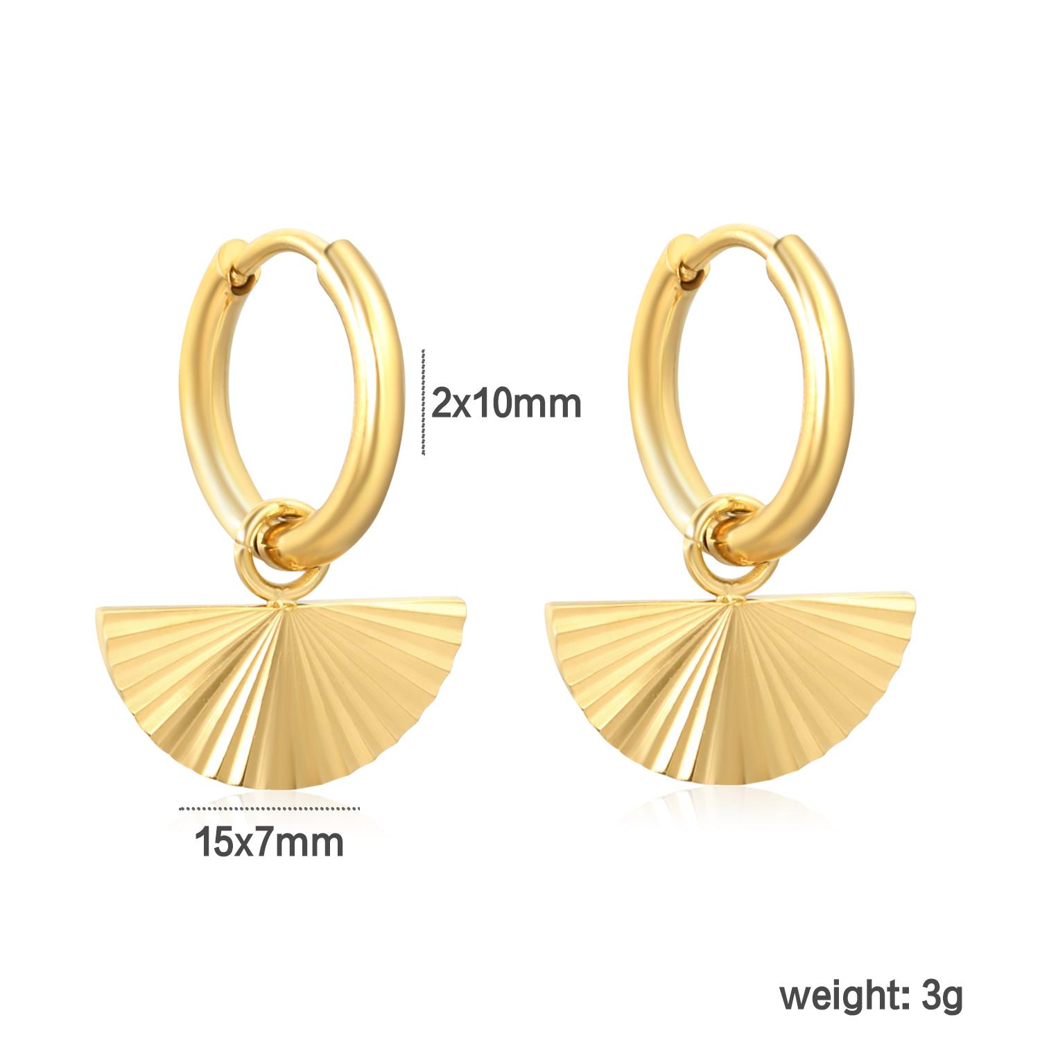 Fashion Flower Heart-Shaped Half-Moon Earrings Stainless Steel Gold-Plated Accessories for Girls Sweet and Elegant Jewelry
Fashion Flower Heart-Shaped Half-Moon Earrings Stainless Steel Gold-Plated Accessories for Girls Sweet and Elegant Jewelry