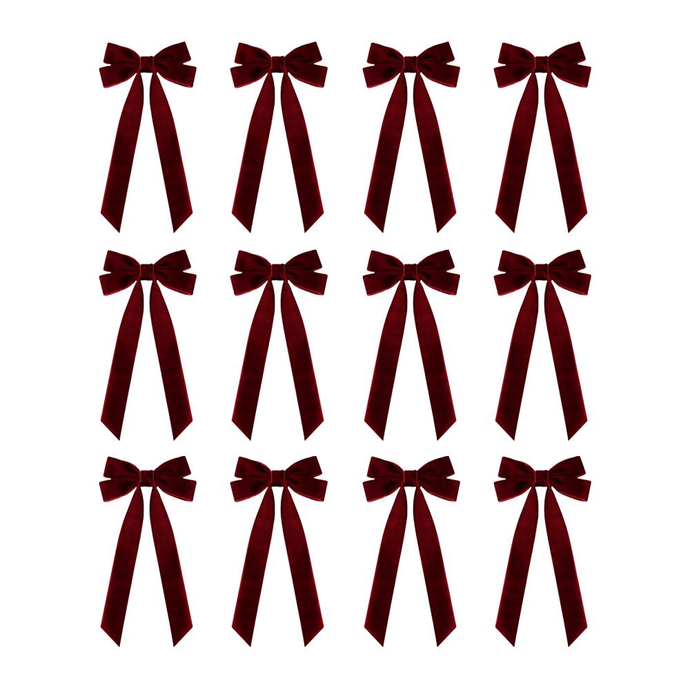 12Pcs Red Ribbon Bowknot For Christmas Tree Holiday Xmas Decorations Festive Ornaments DIY Home Party Supplies Gifts 22x12cm
12Pcs Red Ribbon Bowknot For Christmas Tree Holiday Xmas Decorations Festive Ornaments DIY Home Party Supplies Gifts 22x12cm