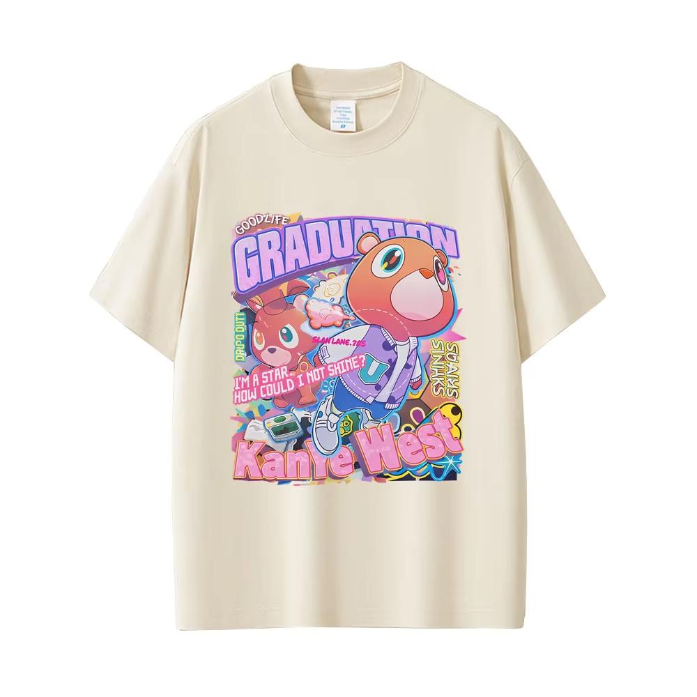 Rapper Kanye West Graduation Bear Graphic Tshirt Unisex Women Hip Hop Fashion Pop Music Tee Male pure Cotton Streetwear XL
Rapper Kanye West Graduation Bear Graphic Tshirt Unisex Women Hip Hop Fashion Pop Music Tee Male pure Cotton Streetwear XL