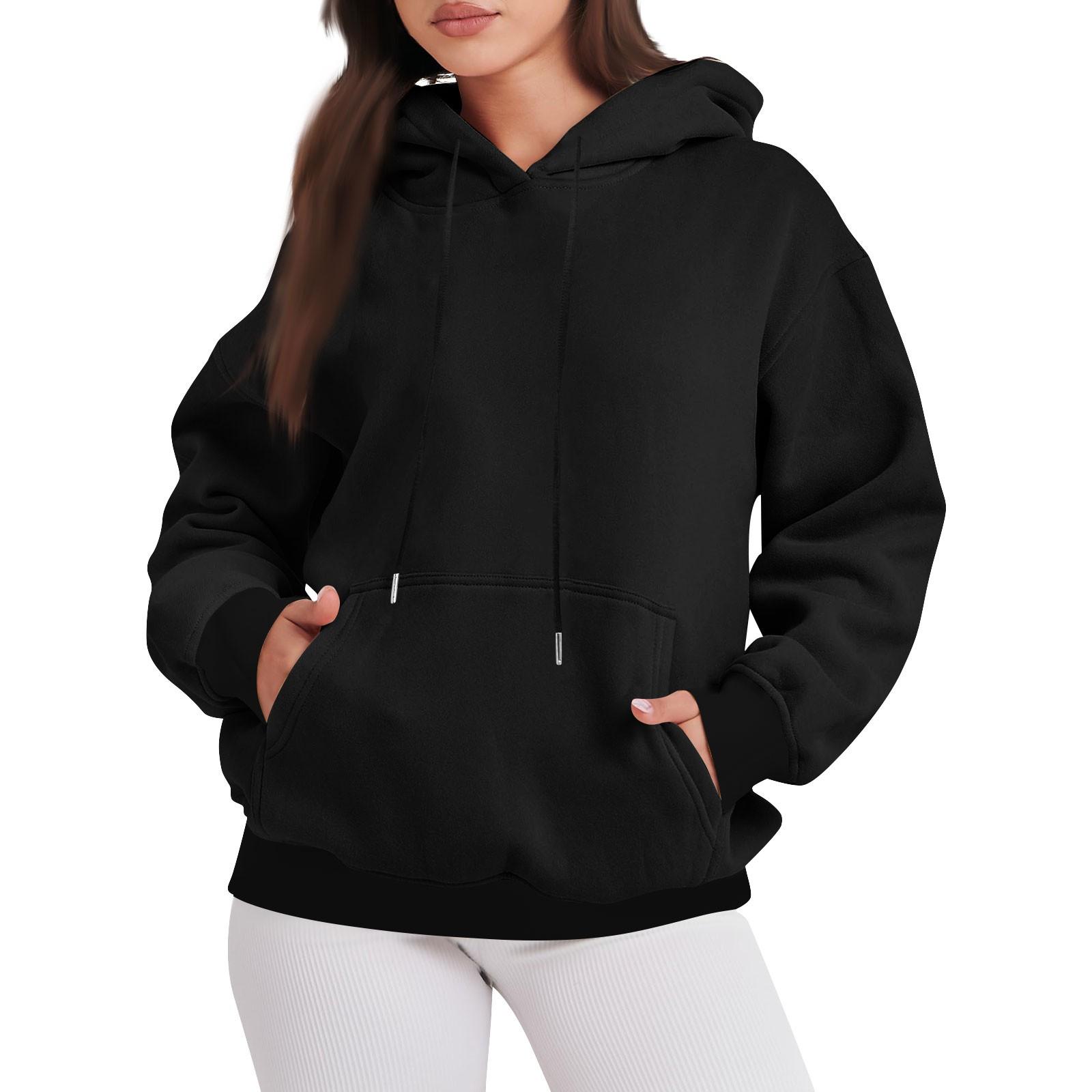 Женские толстовки оверсайз, пуловеры, толстовки, флисовые свитера с длинными рукавами и карманами, зимне-осенние наряды M чёрный
Женские толстовки оверсайз, пуловеры, толстовки, флисовые свитера с длинными рукавами и карманами, зимне-осенние наряды M чёрный