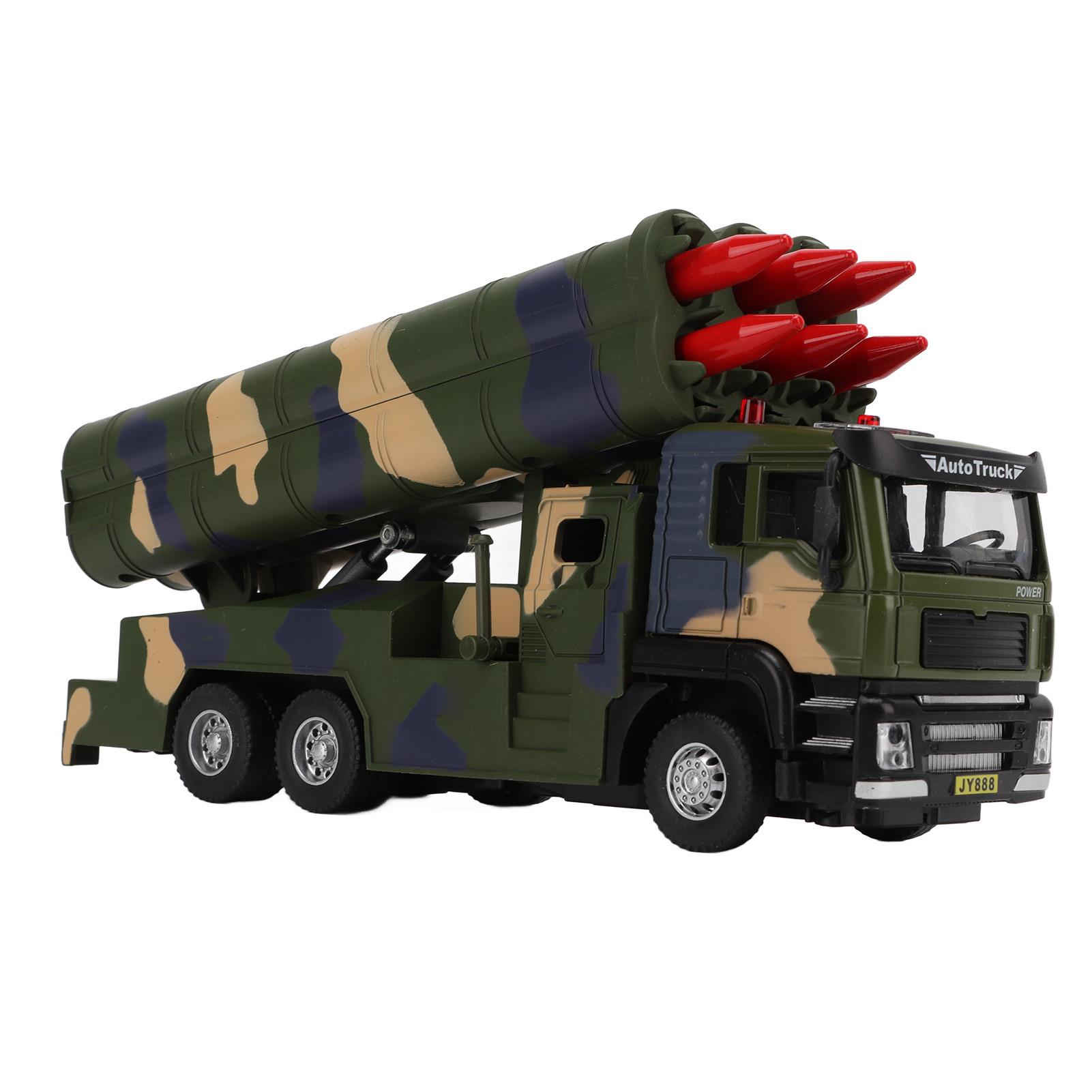 1/50 Военная ракетная модель автомобиля из сплава с инерционным двигателем, игрушечная ракета со звуком и светом для детей
1/50 Военная ракетная модель автомобиля из сплава с инерционным двигателем, игрушечная ракета со звуком и светом для детей