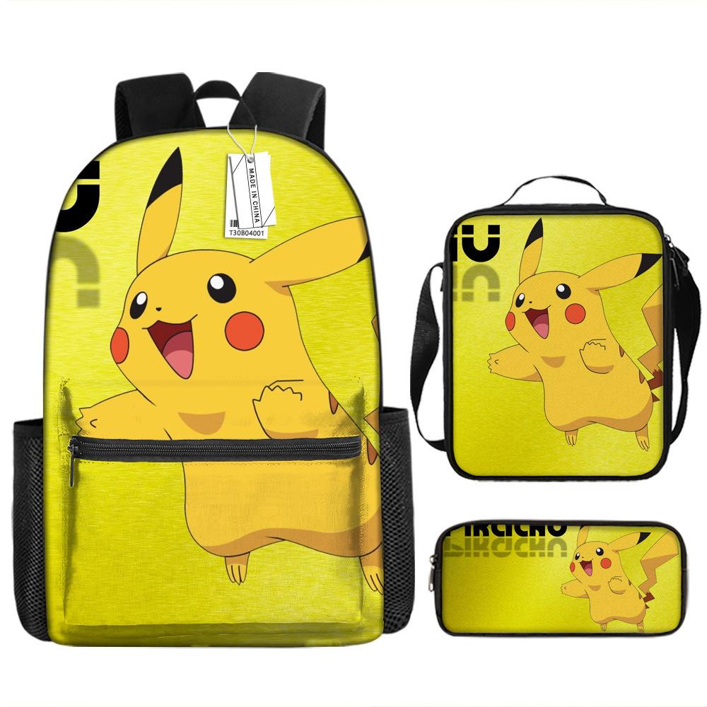 School Season Student Schoolbag Pokémon Pokémon Backpack Cartoon Satchel Pencil Case Three piece set
School Season Student Schoolbag Pokémon Pokémon Backpack Cartoon Satchel Pencil Case Three piece set