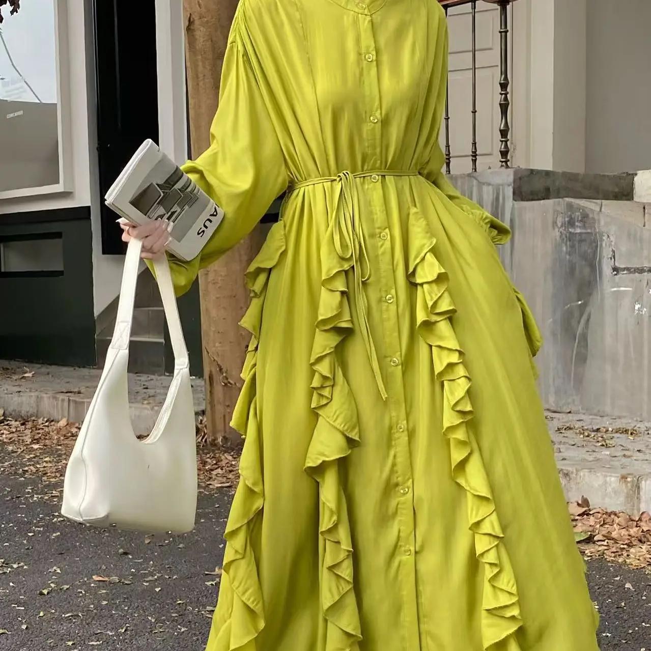 Шикарные платья Весеннее французское элегантное платье с нерегулярными оборками Длинные рукава Длинная юбка Женские платья One Size
Шикарные платья Весеннее французское элегантное платье с нерегулярными оборками Длинные рукава Длинная юбка Женские платья One Size