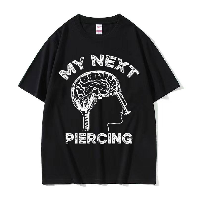 Футболка с графическим принтом My Next Piercing, забавная футболка с коротким рукавом и мемом «Лоботомия», мужская и женская повседневная забавная хлопковая футболка в стиле Харадзюку S
Футболка с графическим принтом My Next Piercing, забавная футболка с коротким рукавом и мемом «Лоботомия», мужская и женская повседневная забавная хлопковая футболка в стиле Харадзюку S