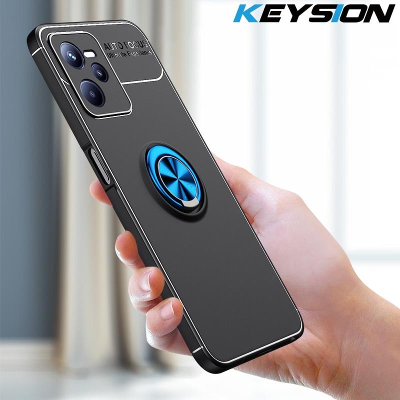 Противоударный чехол KEYSION для OPPO Realme C35 C21Y C25Y, мягкий силиконовый металлический чехол-подставка с кольцом, задняя крышка для телефона Narzo 50 50A Prime 50i
Противоударный чехол KEYSION для OPPO Realme C35 C21Y C25Y, мягкий силиконовый металлический чехол-подставка с кольцом, задняя крышка для телефона Narzo 50 50A Prime 50i
