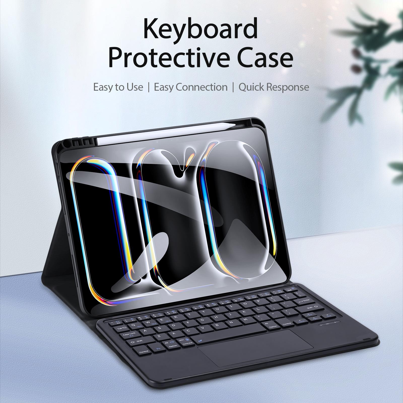 DUX DUCIS For iPad Pro 11 (2024) Wireless Bluetooth-compatible Keyboard+Stand Leather Tablet Case A
DUX DUCIS For iPad Pro 11 (2024) Wireless Bluetooth-compatible Keyboard+Stand Leather Tablet Case A