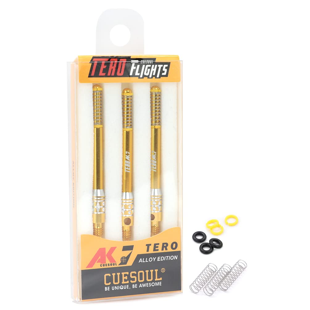 CUESOUL TERO System AK7 Telescopic Aluminum Dart Set of 3 Built-in Shaft, - H53.1mm (CS-AK7L-4H53)
CUESOUL TERO System AK7 Telescopic Aluminum Dart Set of 3 Built-in Shaft, - H53.1mm (CS-AK7L-4H53)