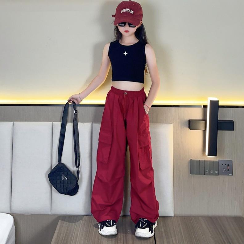 Girls summer overalls spring, summer and autumn thin pants medium and large children s loose wide-leg casual trousers 100cm
Girls summer overalls spring, summer and autumn thin pants medium and large children s loose wide-leg casual trousers 100cm