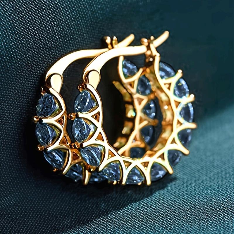 Exquisite Zircon Inlaid Circle Hoop Earrings for Women, Engagement Banquet Daily Wear Fashion Jewelry, Sparkly Gift for Her белый
Exquisite Zircon Inlaid Circle Hoop Earrings for Women, Engagement Banquet Daily Wear Fashion Jewelry, Sparkly Gift for Her белый