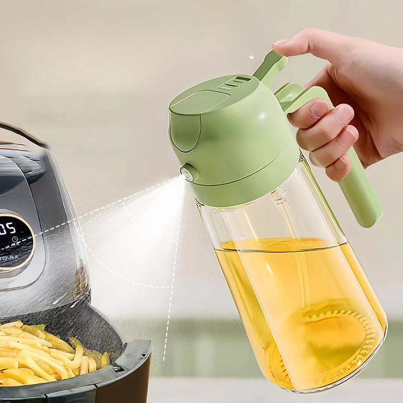 Multi-functional Oil Spray Bottle Glass TypeHouseholdFood-grade Dual-purpose Two-in-one Large-capacity Press Oil Bottle 630ml зелений
Multi-functional Oil Spray Bottle Glass TypeHouseholdFood-grade Dual-purpose Two-in-one Large-capacity Press Oil Bottle 630ml зелений