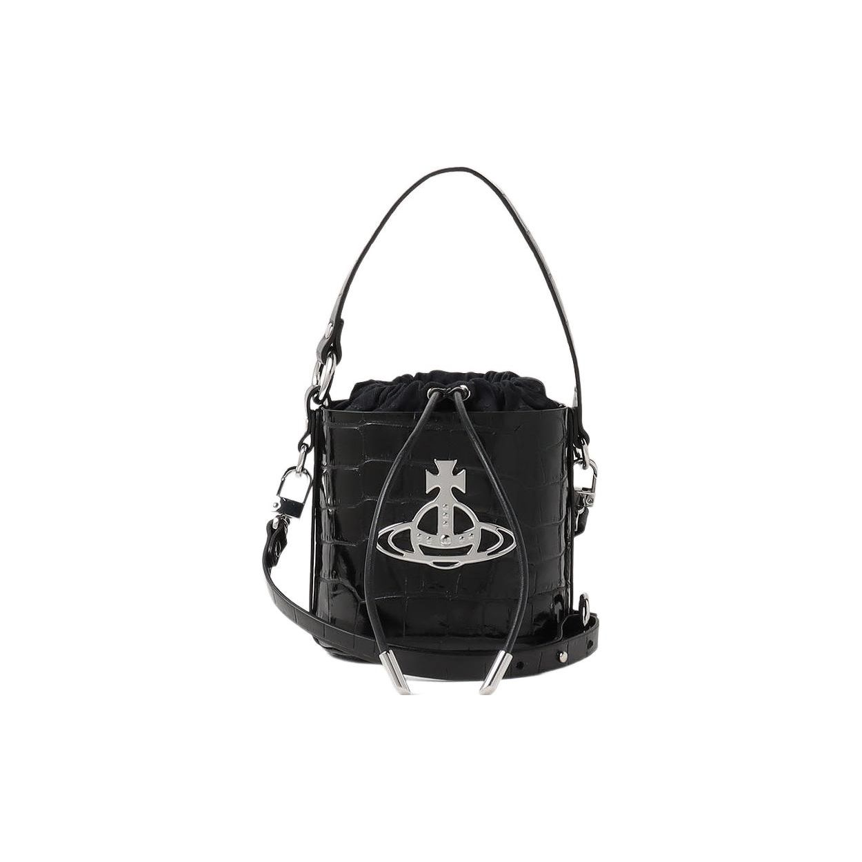 VIVIENNE WESTWOOD Daisy Silver Metal Drawstring Closure Crocodile Embossed Leather Shoulder Crossbody Tote Bag Women Bags Black 43020023L001HN401 Basic Set (Bag+Dust Bag)
VIVIENNE WESTWOOD Daisy Silver Metal Drawstring Closure Crocodile Embossed Leather Shoulder Crossbody Tote Bag Women Bags Black 43020023L001HN401 Basic Set (Bag+Dust Bag)