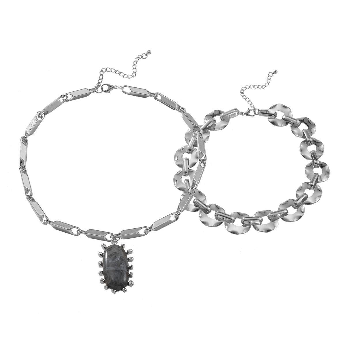 Z Новый этнический стиль ретро натуральный камень кулон ожерелье комплект для женщин null серебряный
Z Новый этнический стиль ретро натуральный камень кулон ожерелье комплект для женщин null серебряный