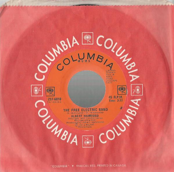 7inch Record ALBERT HAMMOND - The Free Electric Band ZS76018 Columbia 1973 Canada Rock Used
7inch Record ALBERT HAMMOND - The Free Electric Band ZS76018 Columbia 1973 Canada Rock Used