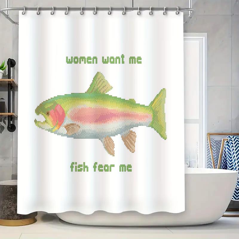 Fish Shower Curtain Ocean Sea Life Decor Bathroom Set Waterproof Washable Home Decor Artistic Pattern Nature Inspired Gift 90x180cm
Fish Shower Curtain Ocean Sea Life Decor Bathroom Set Waterproof Washable Home Decor Artistic Pattern Nature Inspired Gift 90x180cm