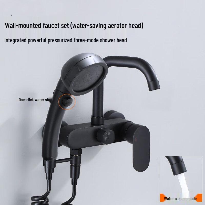 TLXT Wall-Mounted Kitchen Faucet with Pull-Out Sprayer
TLXT Wall-Mounted Kitchen Faucet with Pull-Out Sprayer