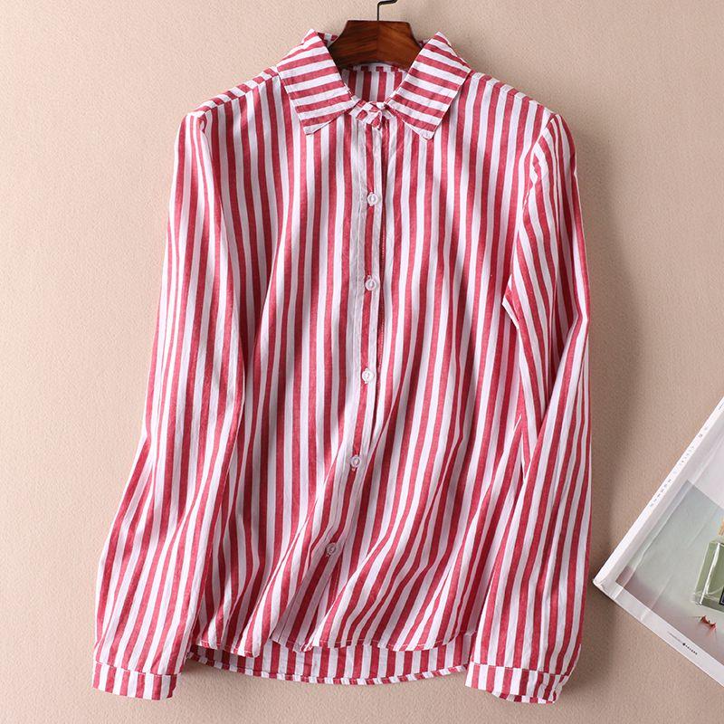 Wc509 Полосатая повседневная универсальная рубашка прямого кроя с длинными рукавами Red M
Wc509 Полосатая повседневная универсальная рубашка прямого кроя с длинными рукавами Red M