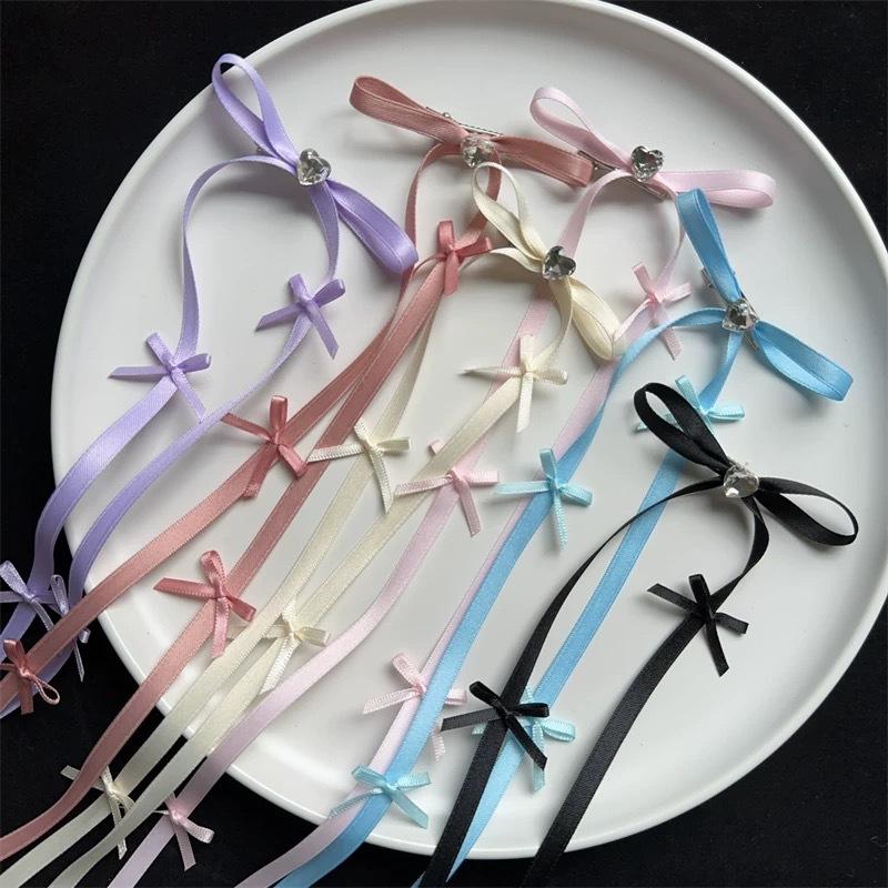 Bow streamer, fringed hairpin, stylish and simple on the side, duckbill clip, fresh and sweet temperament, headgear, hair accessories.
Bow streamer, fringed hairpin, stylish and simple on the side, duckbill clip, fresh and sweet temperament, headgear, hair accessories.