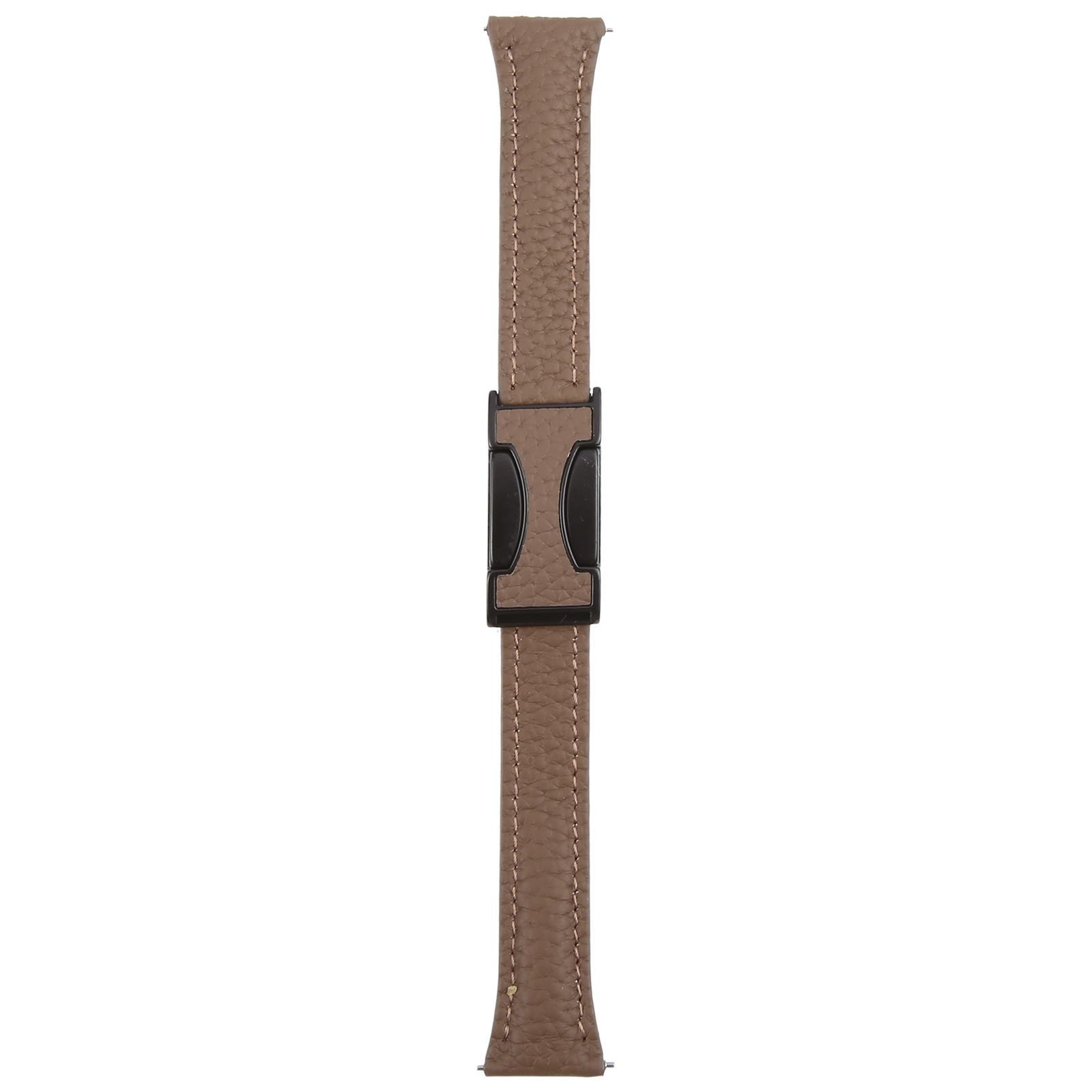 18mm Genuine Cow Leather Strap for Garmin Venu 3S/Forerunner 265S/Forerunner 255S Litchi Texture Magnetic Buckle Watch Band Brown+Light Grey
18mm Genuine Cow Leather Strap for Garmin Venu 3S/Forerunner 265S/Forerunner 255S Litchi Texture Magnetic Buckle Watch Band Brown+Light Grey