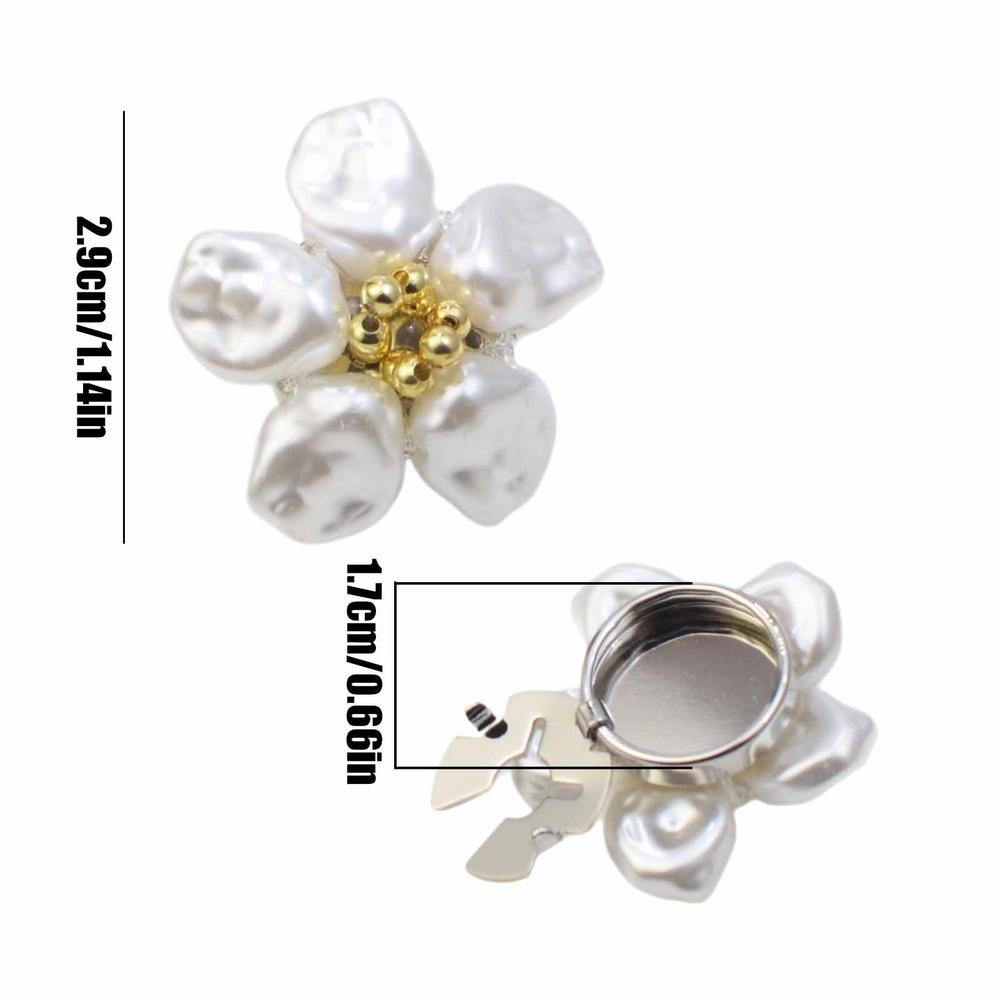 Alloy Button Shirt Covers Pearl Flower Embellishments Cuff Links Buttons Jewelry Clip For Attire Formal Blouses Clothes
Alloy Button Shirt Covers Pearl Flower Embellishments Cuff Links Buttons Jewelry Clip For Attire Formal Blouses Clothes