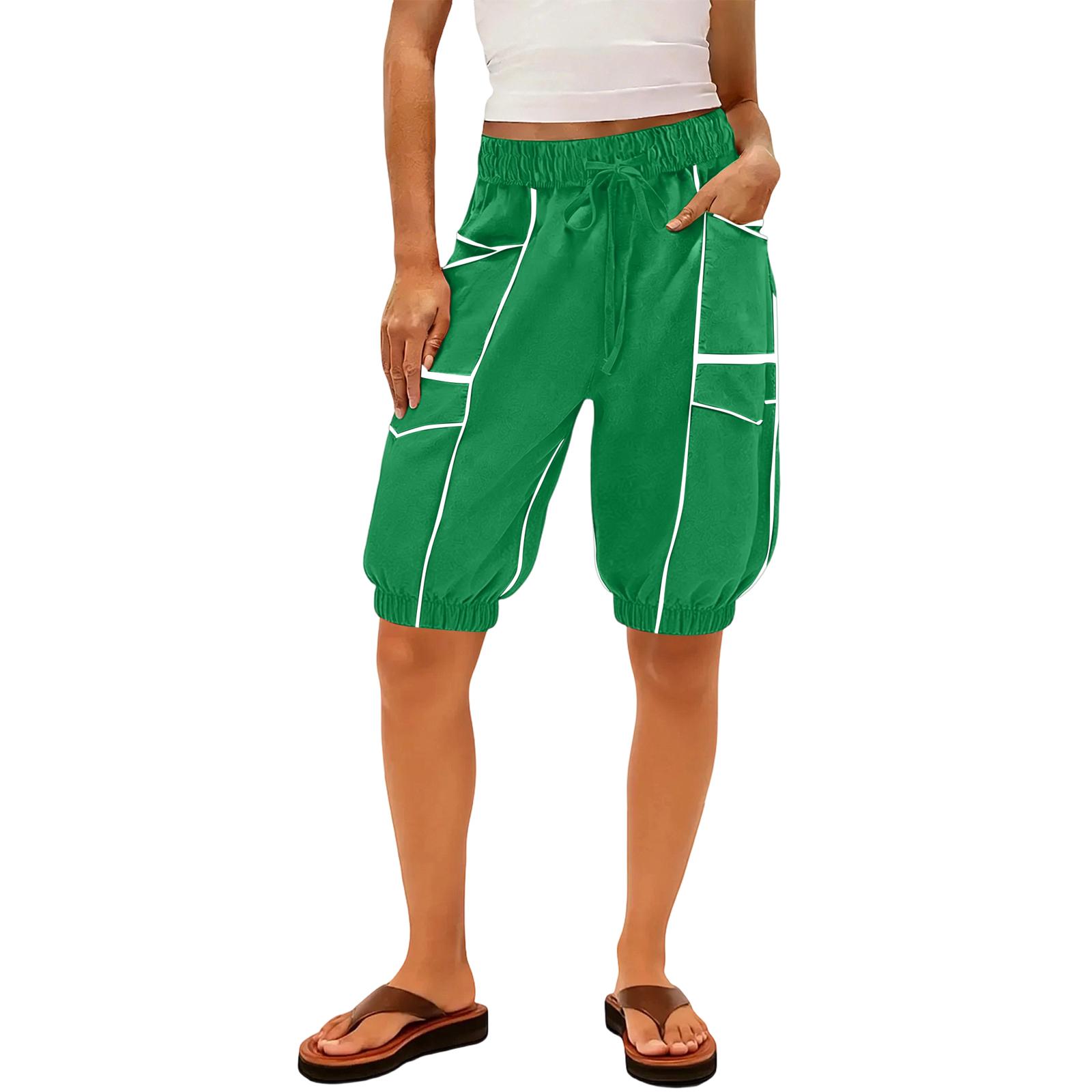 Women’s Casual Loose Fit Bermuda Shorts with Elastic Waistband and Multiple Pockets for Everyday Wear and Outdoor Activities XL зелёный
Women’s Casual Loose Fit Bermuda Shorts with Elastic Waistband and Multiple Pockets for Everyday Wear and Outdoor Activities XL зелёный