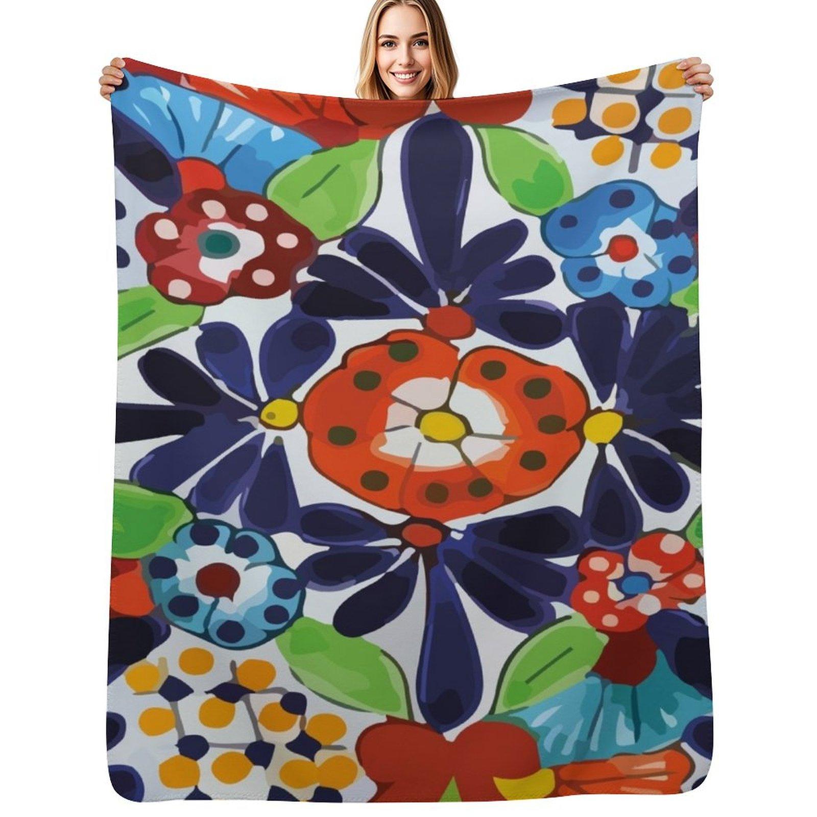 Colorful maximalist Puebla talavera pottery ornamental mexican azulejo tile Throw Blanket Faux Fur Soft Warm Blanket for Bed 75x100cm
Colorful maximalist Puebla talavera pottery ornamental mexican azulejo tile Throw Blanket Faux Fur Soft Warm Blanket for Bed 75x100cm