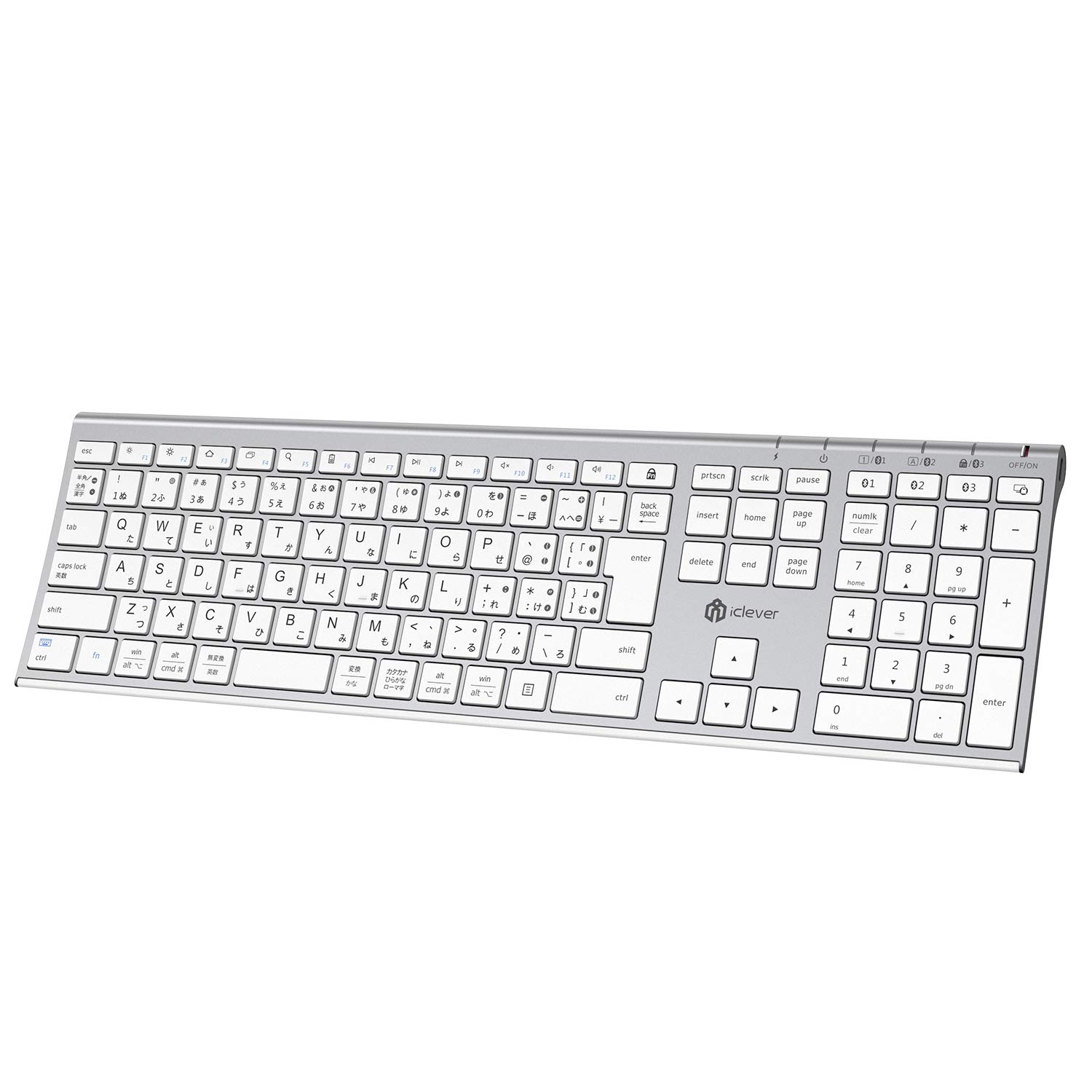 iClever Keyboard Bluetooth Japanese JIS Layout Wireless Keyboard Wireless Can Connect 3 Devices Simultaneously Type C Rechargeable Full Size Ultra
iClever Keyboard Bluetooth Japanese JIS Layout Wireless Keyboard Wireless Can Connect 3 Devices Simultaneously Type C Rechargeable Full Size Ultra