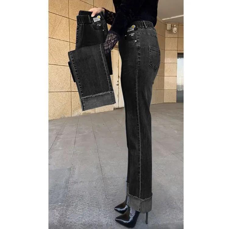 Women s Spring/Fall High-Waisted, Loose-Fitting, Slimming Skinny Jeans: Simple, Work-Ready Straight-Leg Denim Pants 3XL
Women s Spring/Fall High-Waisted, Loose-Fitting, Slimming Skinny Jeans: Simple, Work-Ready Straight-Leg Denim Pants 3XL