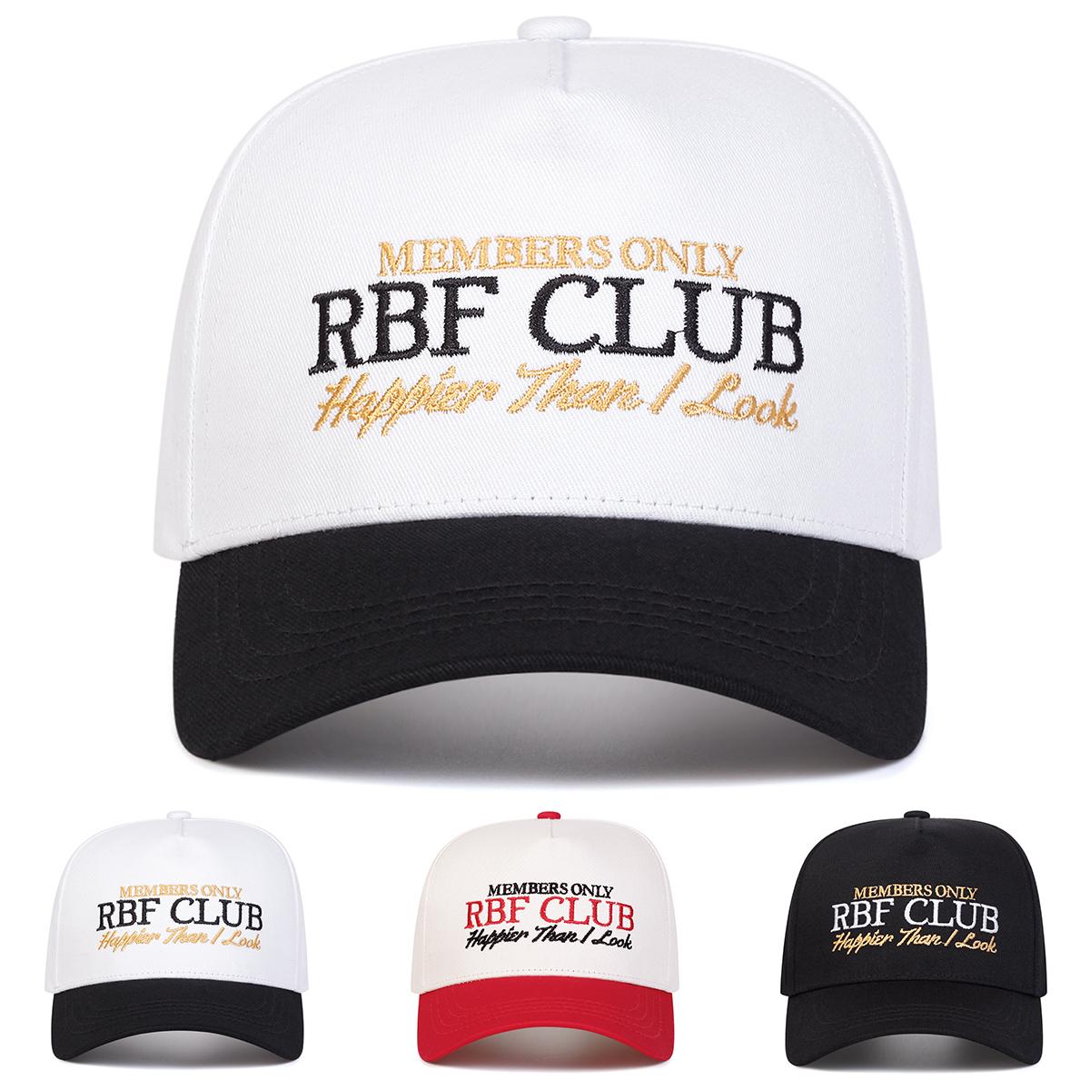 Унисекс бейсболки с вышивкой букв RBF CLUB, весенне-осенняя уличная солнцезащитная шляпа, регулируемые повседневные тракерские кепки красный
Унисекс бейсболки с вышивкой букв RBF CLUB, весенне-осенняя уличная солнцезащитная шляпа, регулируемые повседневные тракерские кепки красный
