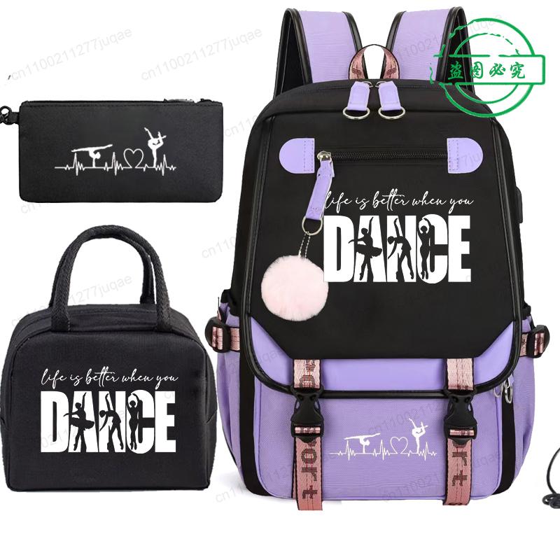 3pcs Dance Life Print Backpack Lunch Bag Pencil Case Set Student Dancing Dancer Fashion Schoolbag Pen Case Bento Pouch Suit Gift
3pcs Dance Life Print Backpack Lunch Bag Pencil Case Set Student Dancing Dancer Fashion Schoolbag Pen Case Bento Pouch Suit Gift