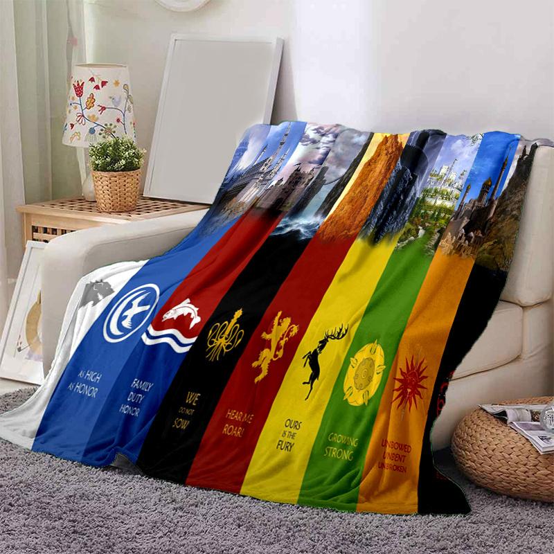 Game of Thrones House Sigil Poster Set - Officially Licensed MerchandisePrint Blanket, Soft Blanket For Sofa Office Bed And Travelling Daugh 130cm×150cm(50in×60in)
Game of Thrones House Sigil Poster Set - Officially Licensed MerchandisePrint Blanket, Soft Blanket For Sofa Office Bed And Travelling Daugh 130cm×150cm(50in×60in)