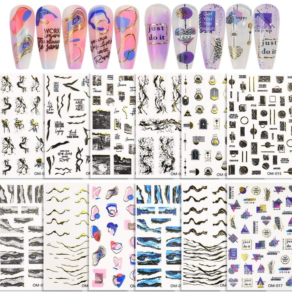 Manicure Decor Abstract Nail Sticker Marble Nail Stickers Nail Art Sticker Nail Jewelry Accessories
Manicure Decor Abstract Nail Sticker Marble Nail Stickers Nail Art Sticker Nail Jewelry Accessories