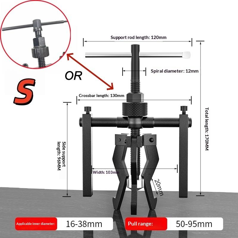 1Pcs 3 Jaw Adjustable Remover Wheel Gear Extractor Automotive Machine Tool Car Carbon Steel Inner Heavy Duty Bearing Puller S
1Pcs 3 Jaw Adjustable Remover Wheel Gear Extractor Automotive Machine Tool Car Carbon Steel Inner Heavy Duty Bearing Puller S