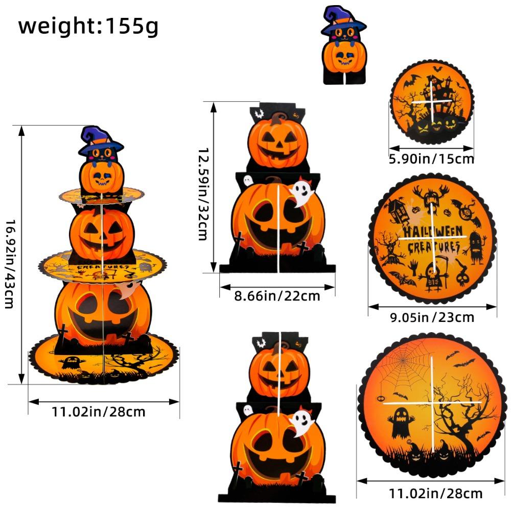 New Hand-Folded Cake Stand 3D Paper Three-Tier Snack Rack Party supplies Halloween гарбуз
New Hand-Folded Cake Stand 3D Paper Three-Tier Snack Rack Party supplies Halloween гарбуз